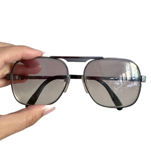 Vintage Silhouette Rectangular Aviator Glasses Frames - 56mm, Unisex